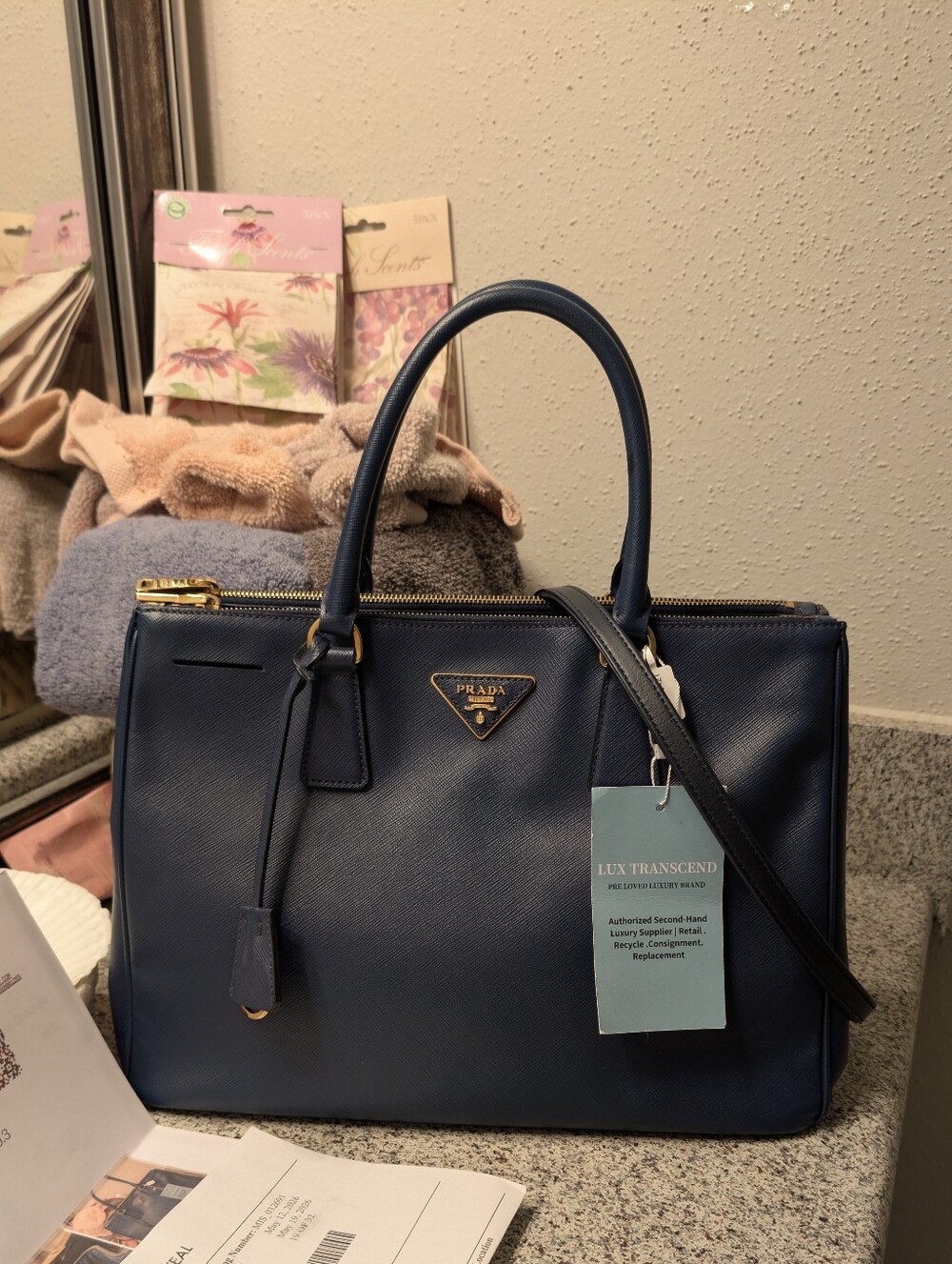 Prada Galleria Lux Double Zip Medium